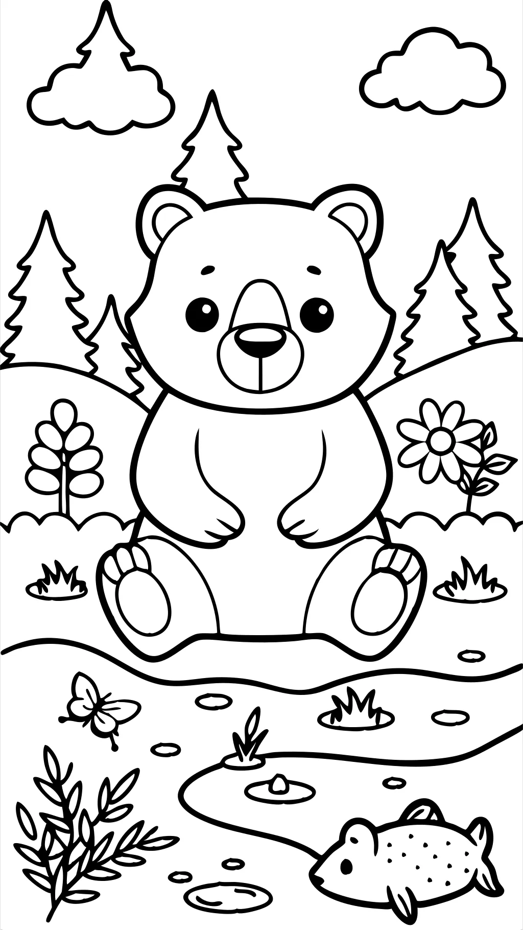 coloriages d’ours imprimables